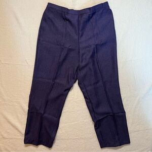 ALFRED DUNNER Tivoli Gardens Pull-On Slacks 88501 Purple Size 18 NWT